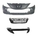 PEUGEOT ÖN TAMPON SİSSİZ (IZGARA+BANT SET) 206 PLUS 2009-