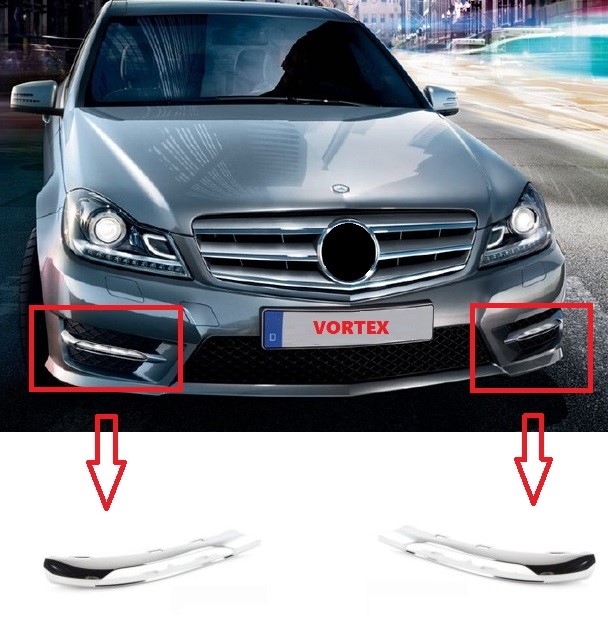 MERCEDES SİS FAR KAPAK NİKELAJI SAĞ ( AMG ) W204 2011- MERCEDES SİS FAR KAPAK NİKELAJI SAĞ ( AMG ) W204 2011-