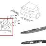 HYUNDAİ ARKA BAGAJ PLAKA ÜST BAKALİT ACCENT ERA 2006-