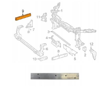 MERCEDES ÖN PANEL BRAKETİ ( ALÜMİNYUM ) SAĞ W246/W176 2013-