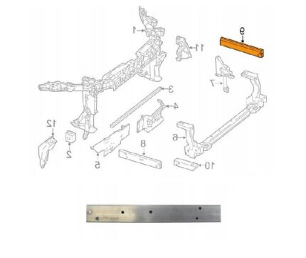MERCEDES ÖN PANEL BRAKETİ ( ALÜMİNYUM ) SOL W246/W176 2013-
