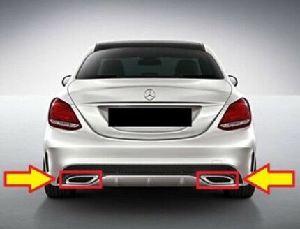 MERCEDES EGZOZ UÇ NİKELAJ (SET) W205 2014-
