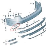 AUDİ ARKA TAMPON ÇITASI SOL S-LİNE A6 2020-