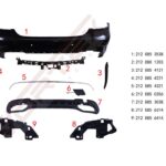 MERCEDES ARKA TAMPON SET (AMG) W212 2013-