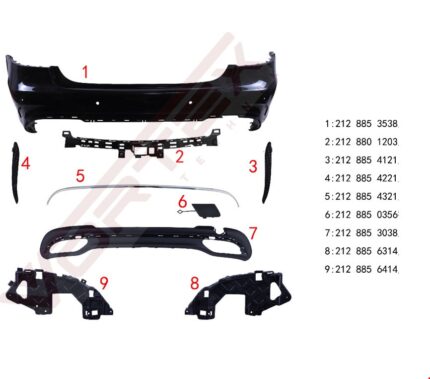 MERCEDES ARKA TAMPON SET (AMG) W212 2013-