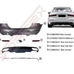MERCEDES ARKA TAMPON SET DOLU EXCLUSIVE W213 2020-