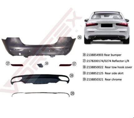MERCEDES ARKA TAMPON SET DOLU EXCLUSIVE W213 2020-