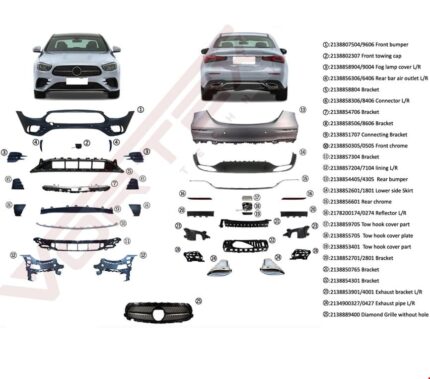 MERCEDES AMG BODY KIT (ÖN-ARKA TAMPON-PANJUR ) W213 2020-