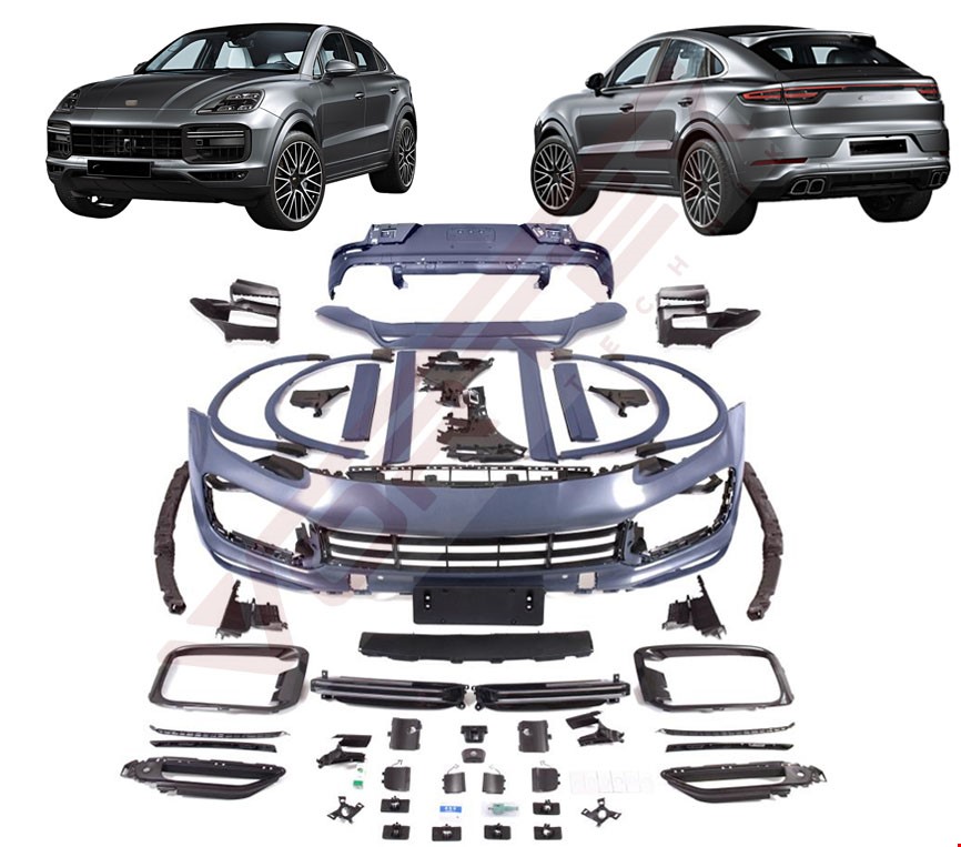 PORSCHE CAYENNE COUPE 2018-2022 İÇİN TURBO BODY KIT PORSCHE CAYENNE COUPE 2018-2022 İÇİN TURBO BODY KIT