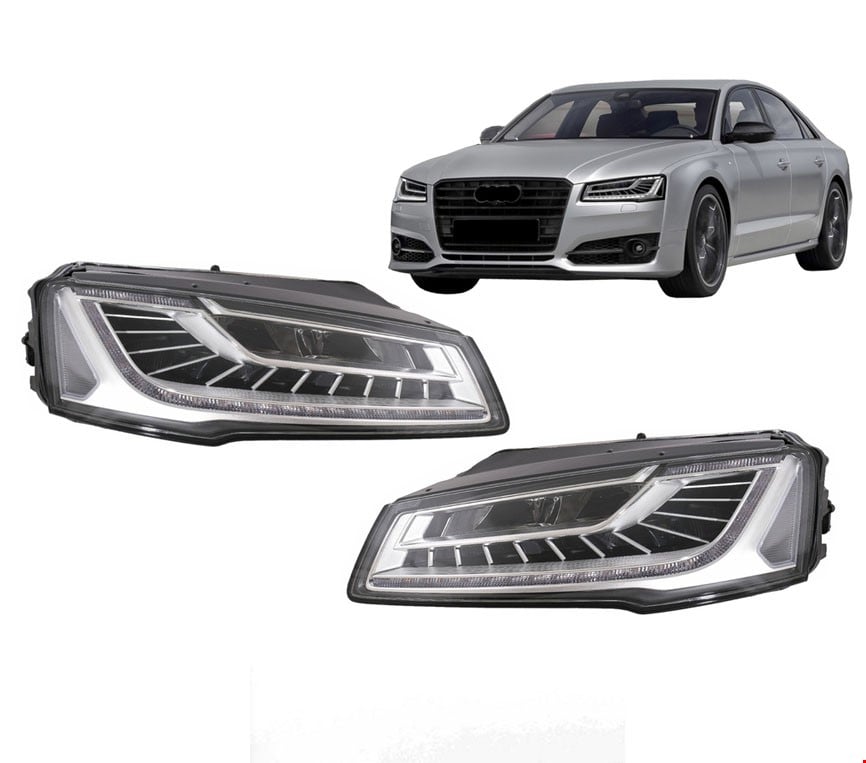 AUDİ A8 2011- İÇİN A8 2014- MATRIX LED DÖNÜŞÜM FAR SETİ AUDİ A8 2011- İÇİN A8 2014- MATRIX LED DÖNÜŞÜM FAR SETİ