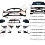 MERCEDES ÖN TAMPON SET AMG (BRAKET-IZGARA) CLA W117 2016-