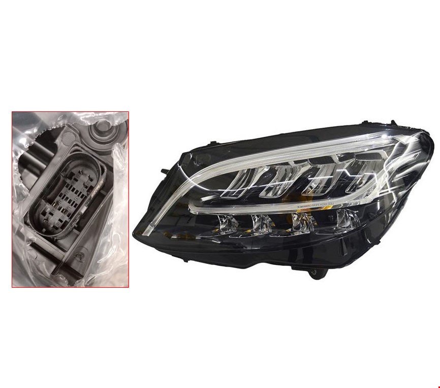 MERCEDES ÖN FAR LED SOL ( 6 PİN ) W205 2019- MERCEDES ÖN FAR LED SOL ( 6 PİN ) W205 2019-