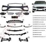 MERCEDES ÖN TAMPON SET AMG (ALT KROMLU) W205 2014-