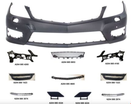 MERCEDES ÖN TAMPON AMG SET (PANJUR VE LED HARİÇ) W204 2011-