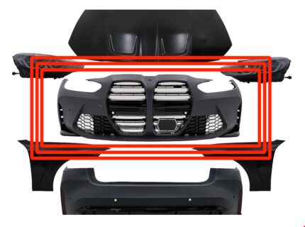 BMW G20-G80 M3 DÖNÜŞÜM İÇİN ÖN TAMPON SETİ (PANJURLU)