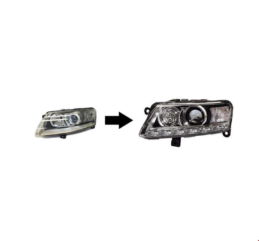AUDİ A6 2005- İÇİN 2008-LED FAR DÖNÜŞÜM SETİ AUDİ A6 2005- İÇİN 2008-LED FAR DÖNÜŞÜM SETİ