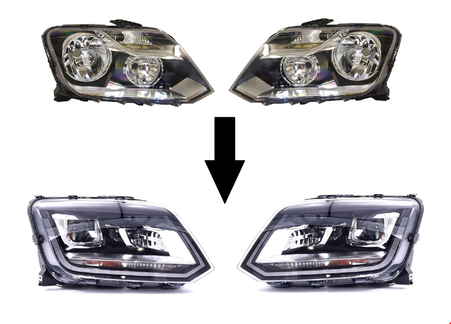 VOLKSWAGEN ÖN FAR DÖNÜŞÜM SETİ 2010 ->2017 (HALOJEN->LED) VOLKSWAGEN ÖN FAR DÖNÜŞÜM SETİ 2010 ->2017 (HALOJEN->LED)