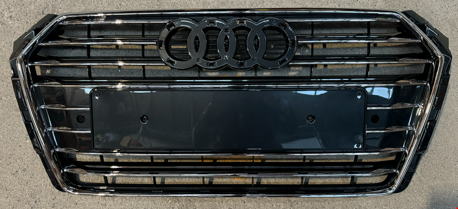 AUDİ ÖN PANJUR KROMLU (PARLAK GRİ-BÜYÜK PLAKA) A4 2017- AUDİ ÖN PANJUR KROMLU (PARLAK GRİ-BÜYÜK PLAKA) A4 2017-