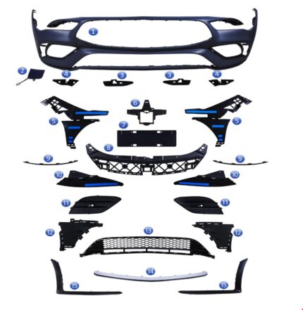MERCEDES ÖN TAMPON SET ( PANJURSUZ ) AMG W118 2020-