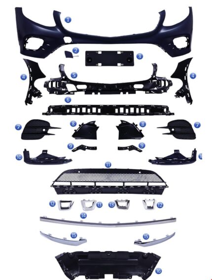 MERCEDES ÖN TAMPON AMG SET GLC W253 2016-