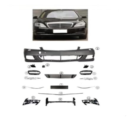 MERCEDES ÖN TAMPON SETİ (IZGARALAR+NİKELAJLAR) W221 2010-