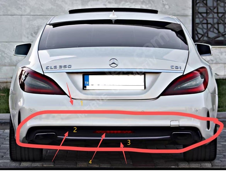MERCEDES ARKA TAMPON AMG SET W218 2015- MERCEDES ARKA TAMPON AMG SET W218 2015-
