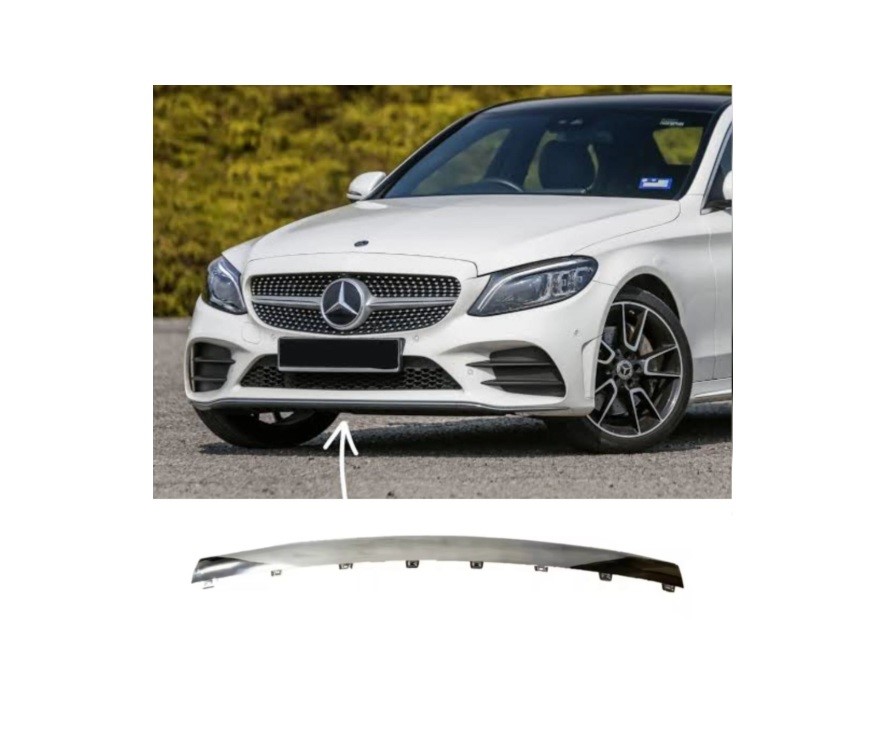 MERCEDES ÖN TAMPON NİKELAJI ORTA (KROM) W205 2019- MERCEDES ÖN TAMPON NİKELAJI ORTA (KROM) W205 2019-
